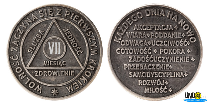 Medal 7. Miesiąc trzeźwości